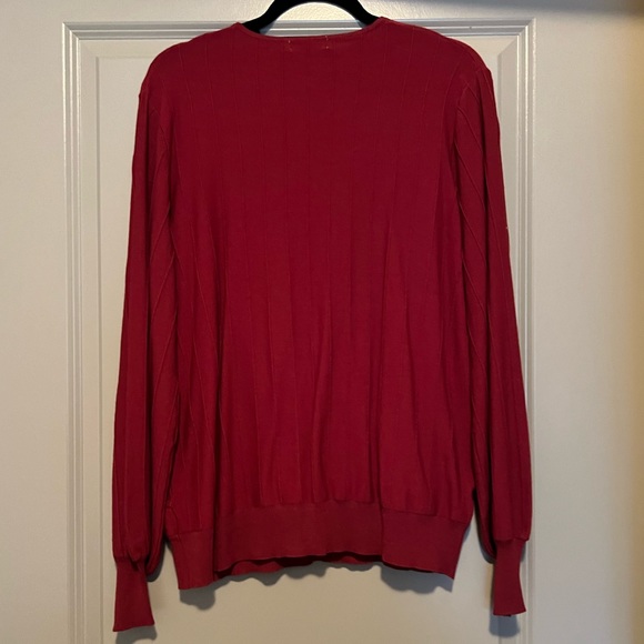 Prologue red faux wrap top - Picture 3 of 6